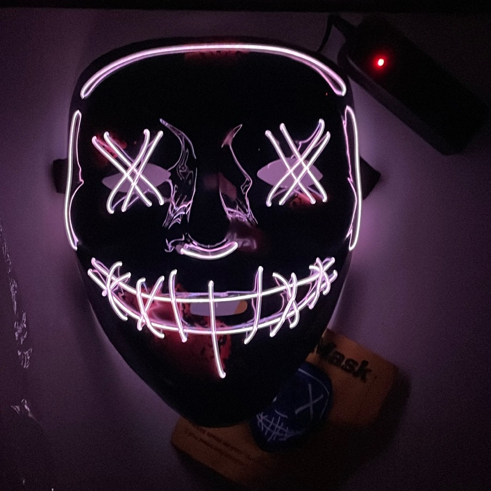 White LED Halloween Mask New